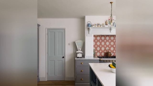 75 Kitchen With Gray Cabinets And Orange Backsplash Design Ideas You'll Love 🌈