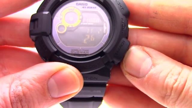 Часы Casio G-SHOCK G-9300GB-1E [G-9300GB-1ER] - Инструкция, как настроить от PresidentWatches.Ru смотреть онлайн