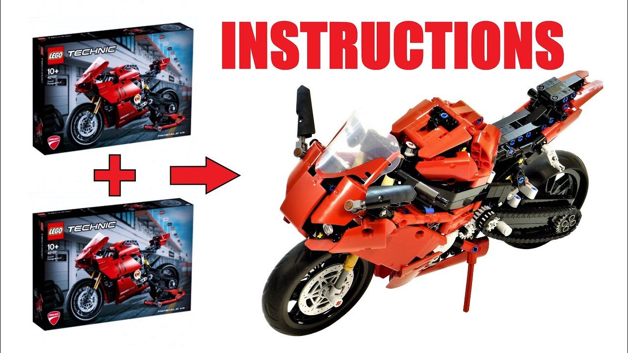 Lego Technic 42107 2x - Sportbike (instructions)
