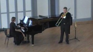 Roger Boutry.Trombonera, for trombone & piano.