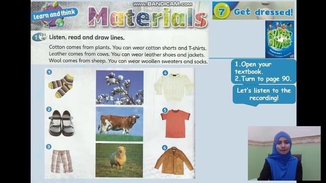 SUPER MINDS UNIT 7 GET DRESSED PAGE 90 (LISTENING AND SPEAKING SKILLS)