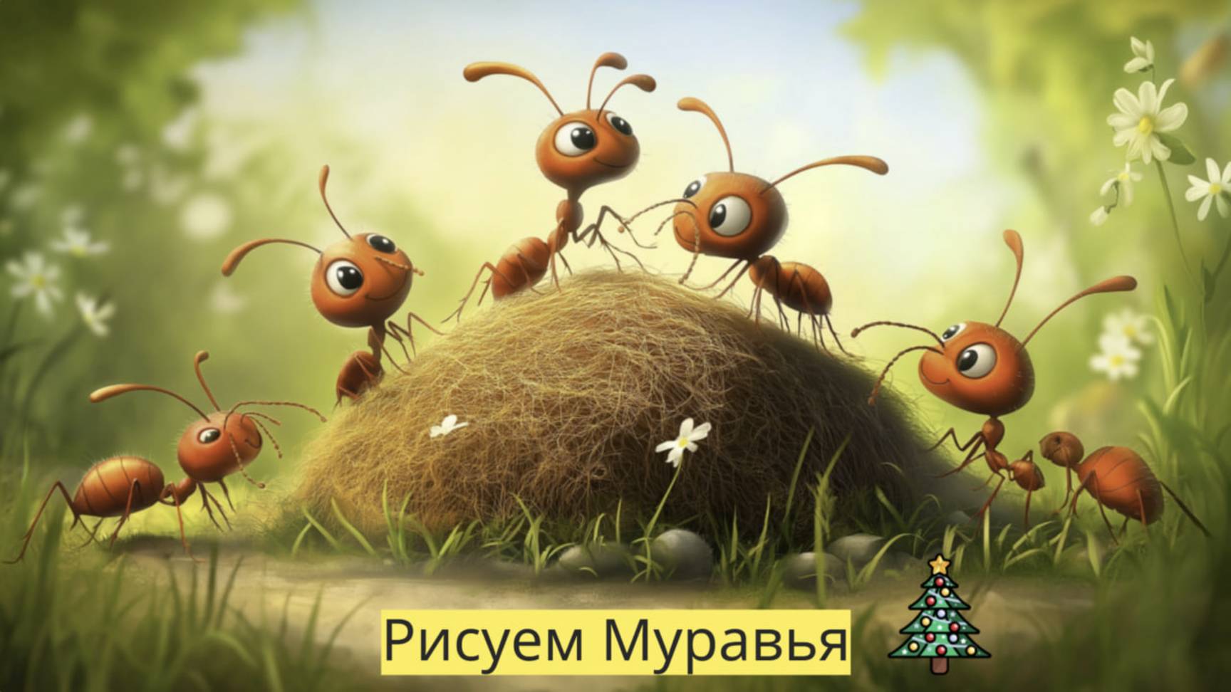 Маленькие художники: Рисуем Муравья - Детский образовательный мультфильм смотреть онлайн