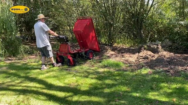 Titan Pro Battery Powered Barrow Transporter Dumper with 500KG Load Capacity - The TPM300E смотреть онлайн