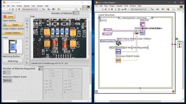 LabVIEW: Color Pattern matching (RGB image) смотреть онлайн