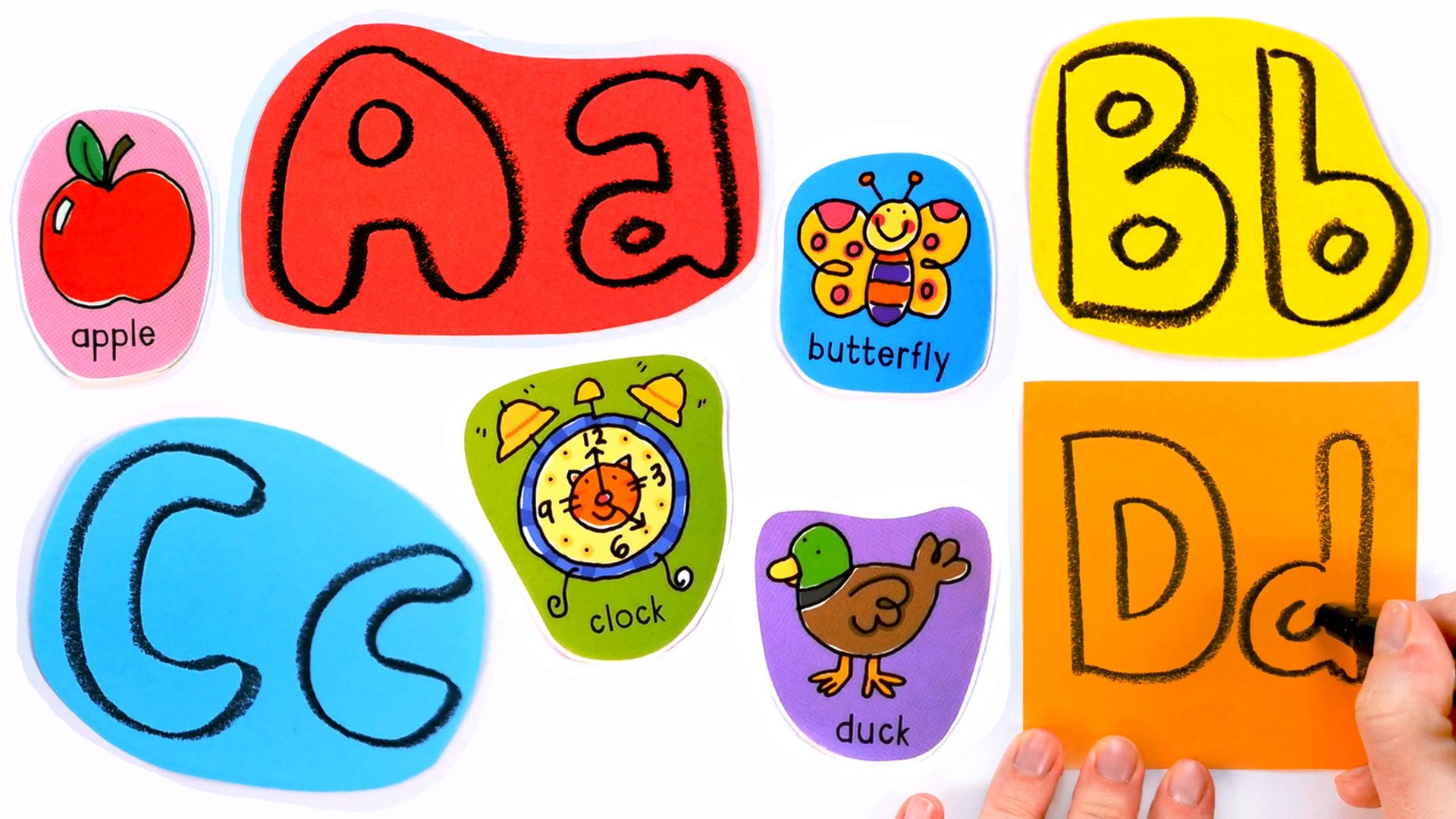 Английский алфавит. Учим английские слова. смотреть онлайн