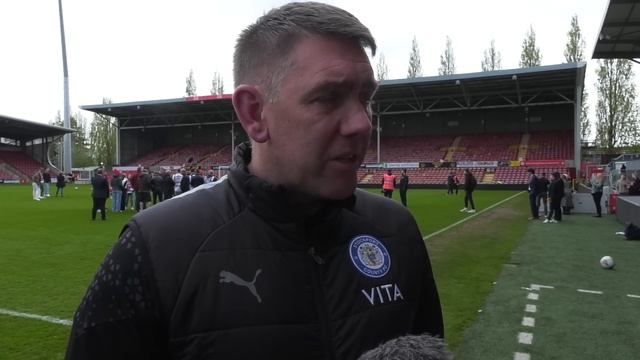 Dave Challinor Post-Match Interview - Wrexham AFC