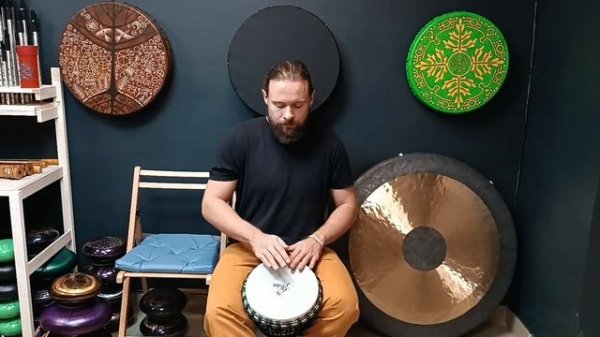 Джембе Индонезия Yuka 10" / Ручной барабан / Джембе пластик/кожа / Мембранофон / shamanic.moscow