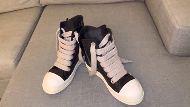 MY THOUGHTS ON THE RICK OWENS BLACK  JUMBO LACE HIGH SNEAKERS ARE THEY WORTH THE MONEY?