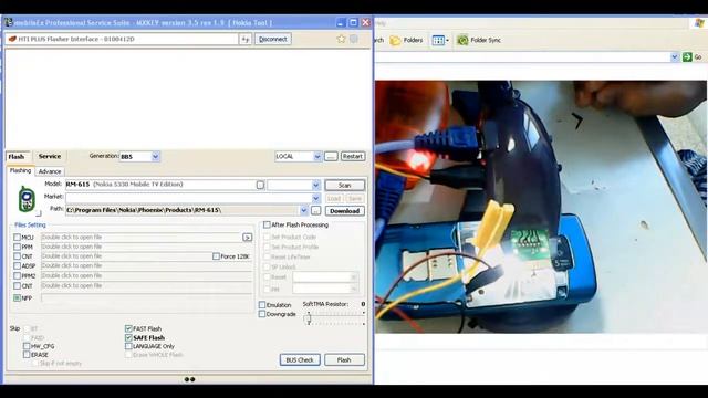 Nokia 700 Tested By MX BOX (HTI) With Dolphin Clip universal Fbus Clip смотреть онлайн