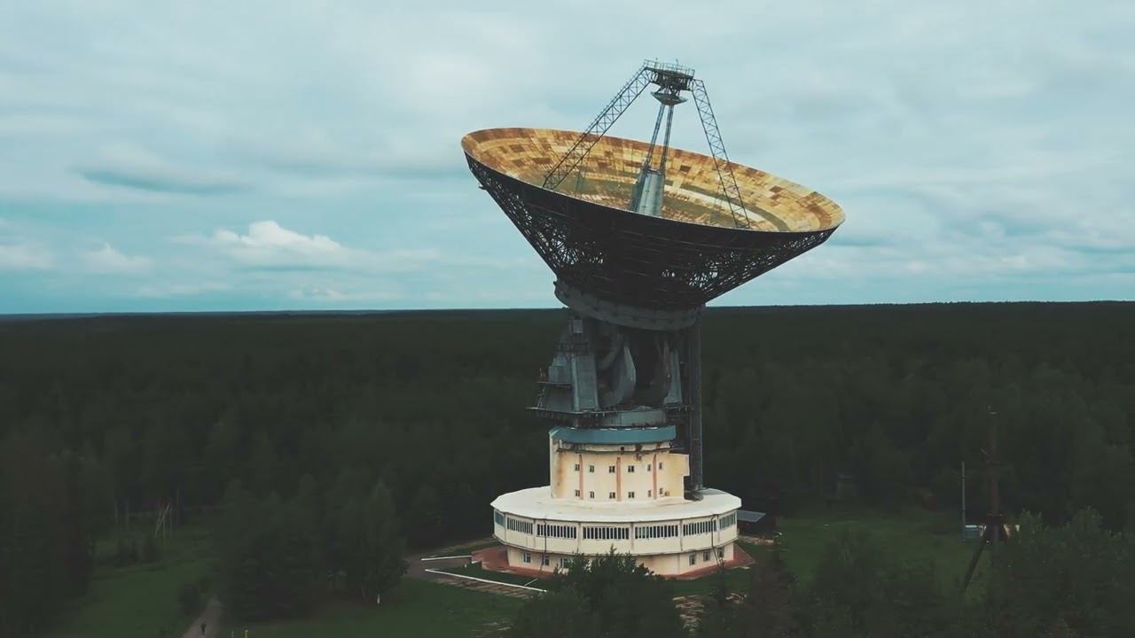 Калязин. Радиотелескоп ТНА-1500. Окрестности Калязина. смотреть онлайн