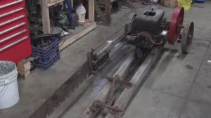 Реставрация антикварной пилы для крупных брёвен, часть 1