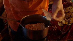 Бизнес ланч - лапша с тушеной курицей и луком