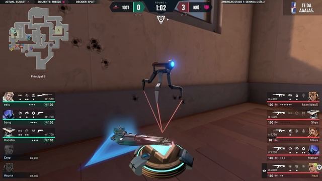 100T vs KRÜ — VCT Americas Stage 1 — S4D3 — Mapa 1 смотреть онлайн