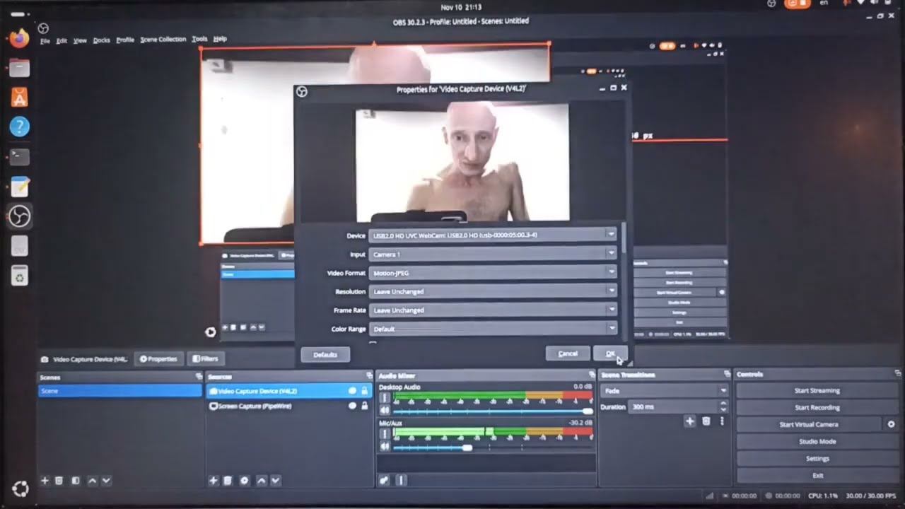 Установка OBS Studio в Ubuntu 24 смотреть онлайн