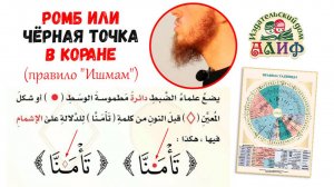 Ромб или чёрная точка в Коране. Правило Ишмам (Слова с особым произношением)