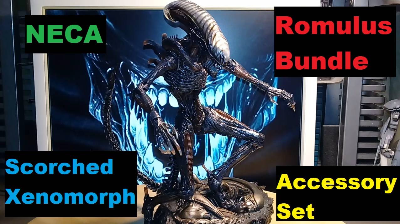 Review! Neca 2024 Alien: Romulus Bundle (Scorched Xenomorph & Accessory Set). Watch Now!