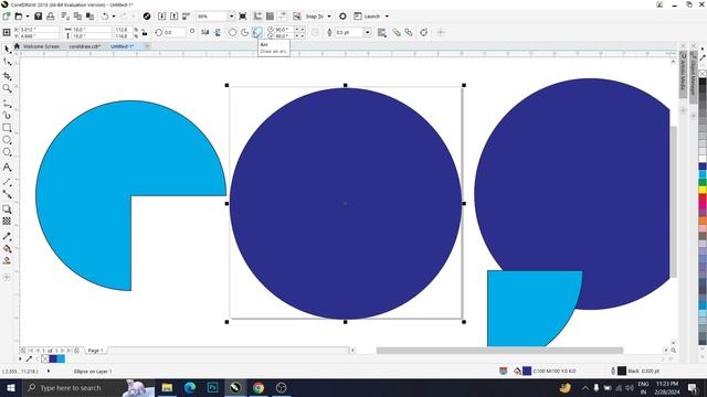 Ellipse Tool in Corel Draw | How to use Ellipse Tool in Coreldraw | Coreldraw Series Part 8 смотреть онлайн