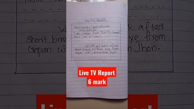live tv report format |format live tv report|plus one english exam important question смотреть онлайн