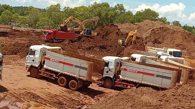 Beko besar loading Nikel ke mobil dump truk Sany @d.s0884 PETANI 08 смотреть онлайн