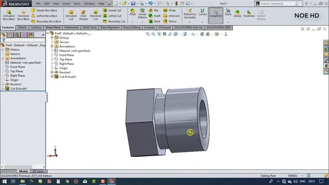 solidworks tutorial # cara membuat regulator gas argon part 7 смотреть онлайн