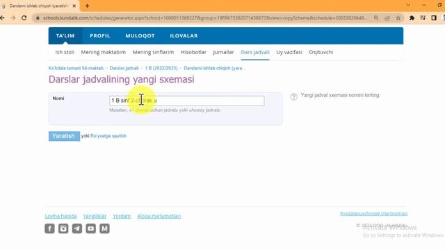 Kundalik comda dars jadvalini keyingi chorakka nusxalash смотреть онлайн