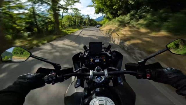 Riding in Italy Forest near river with BMW 1250 GS смотреть онлайн