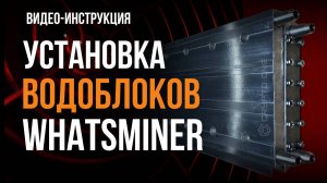 УСТАНОВКА ВОДОБЛОКОВ WHATSMINER