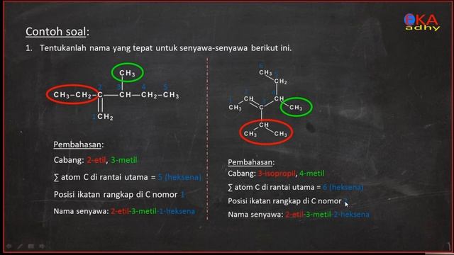 kelas 11 | tatanama senyawa alkena alkuna IUPAC | hidrokarbon | materi, soal dan pembahasan смотреть онлайн