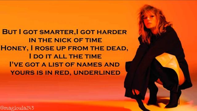 Taylor Swift - Look What You Made Me Do (Lyrics) смотреть онлайн