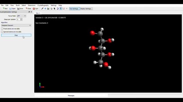 Construcción del carbhidrato D-Xilosa en la aplicación de Avogadro смотреть онлайн