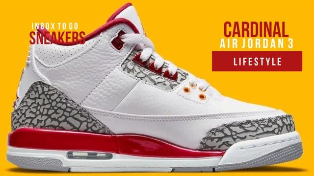 CARDINAL 2022 Air Jordan 3 Retro DETAILED LOOK + OFFICIAL RELEASE DATE смотреть онлайн
