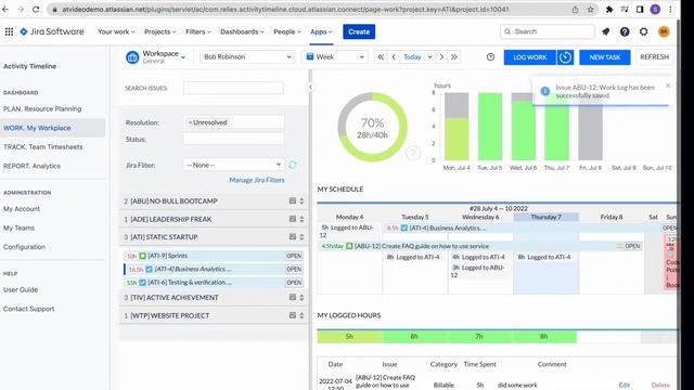 What is Activity Timeline: Capacity Planning & Timesheet Reports for Jira смотреть онлайн