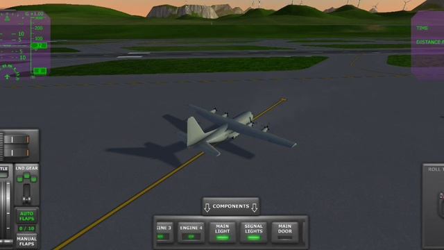 посадка на воду.