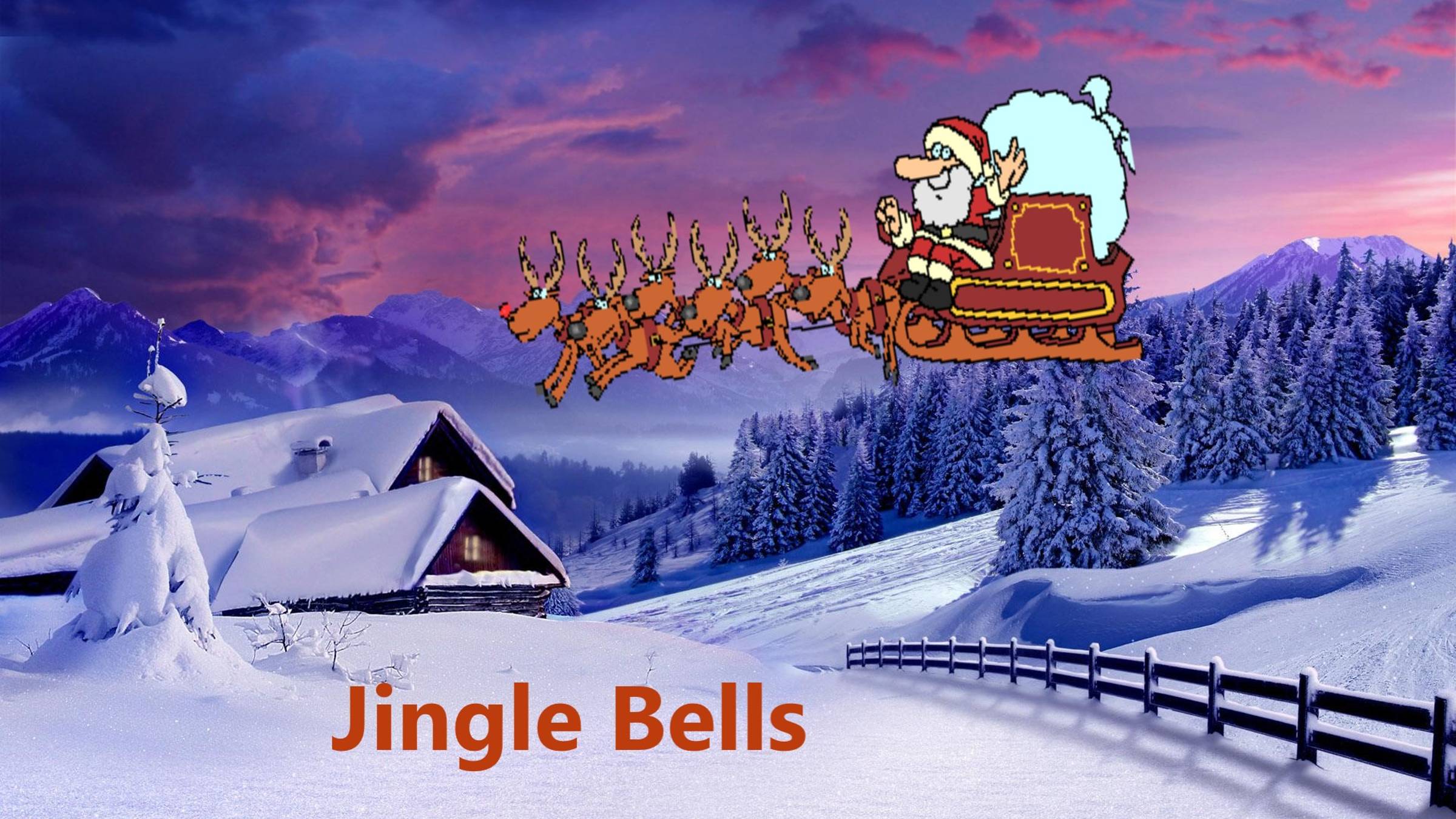 Jingle Bells - Christmas_song. Рождественская песня на английском языке с текстом. Merry Christmas смотреть онлайн