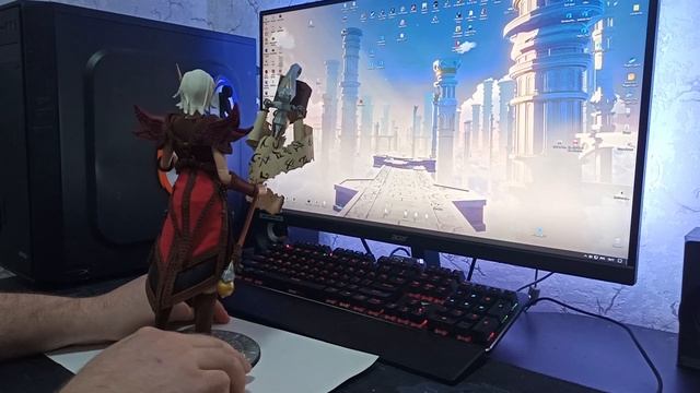 Крафт фигурки? Эльфийка Жрец из World Of Warcraft