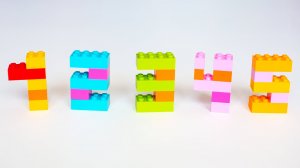 Цифры из Лего для детей.