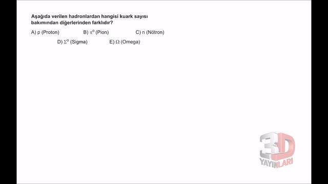 3D AYT Fizik Soru Bankası 8.Bölüm Test-10 (Atom Altı Parçacıklar-3 [2021] смотреть онлайн