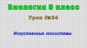Биология 9 класс (Урок№34 - Искуственные экосистемы.)