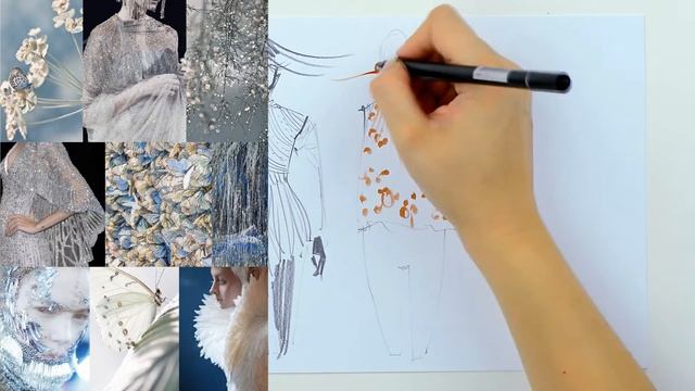 Fashion sketches inspired by winter garden смотреть онлайн
