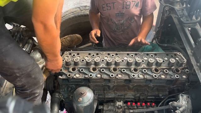 Fuso 6D14 engine rebuild, problem fixed? смотреть онлайн