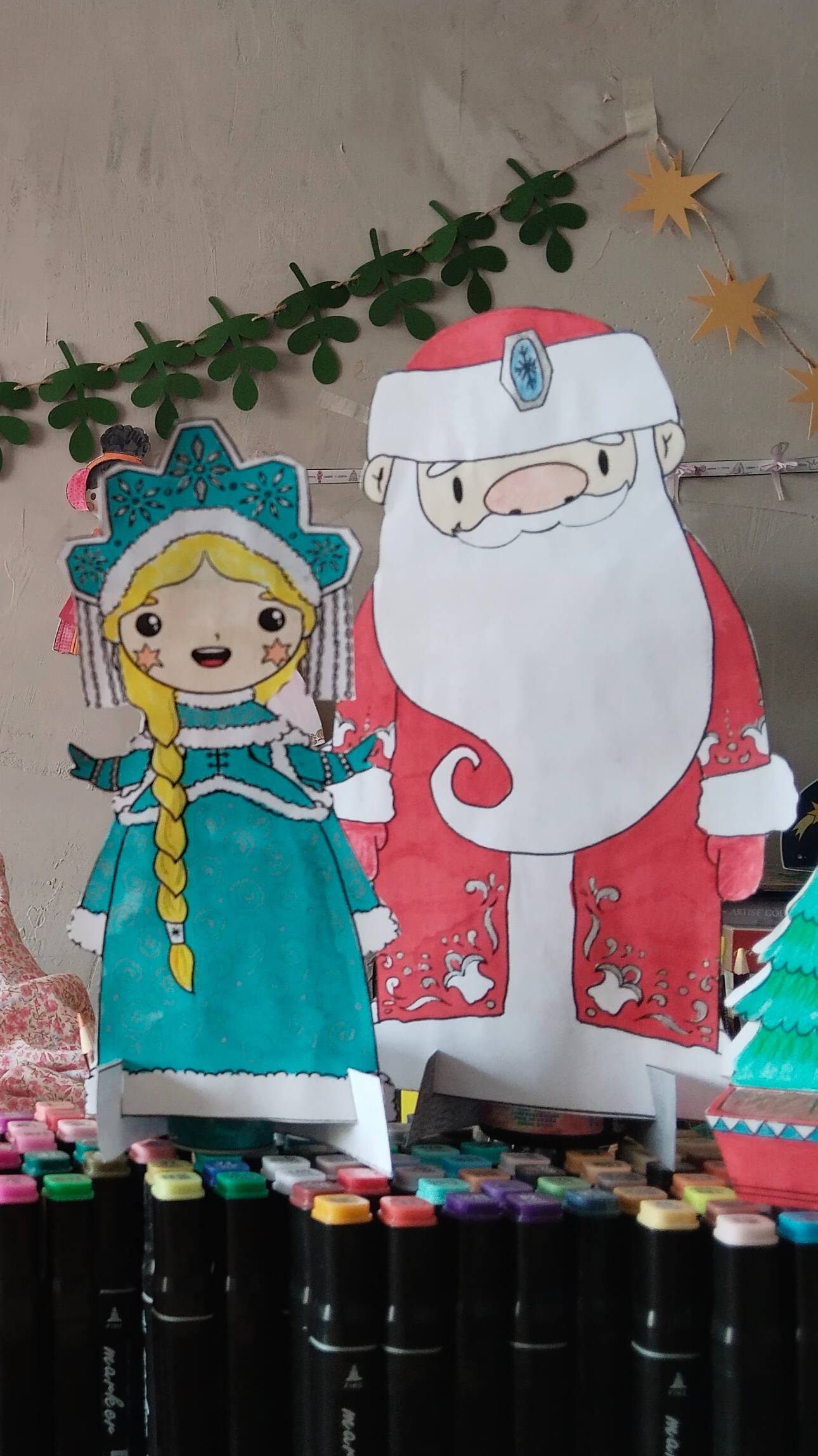 Дед Мороз к Новому году из Журнала поделок няни Ули №30 смотреть онлайн