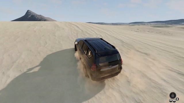 CRAZY JUMPS IN DESERT // TOYOTA LAND CRUISER PRADO- BeamNG.Drive смотреть онлайн