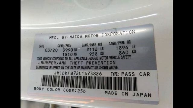 JM1DKFB72L1473826 MAZDA CX 3 2020 смотреть онлайн