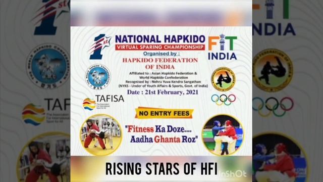 Rising Star Of Hapkido Federation Of India 🇮🇳