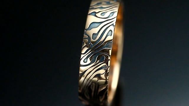 Золотые обручальные кольца с рутениевым покрытием. смотреть онлайн