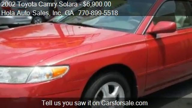 2002 Toyota Camry Solara SLE - for sale in Atlanta, GA 30340 смотреть онлайн