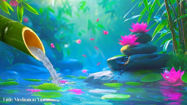 Beautiful Piano Music, Beautiful Peaceful, Zen Music, Nature Sounds, Bamboo Water Sounds смотреть онлайн