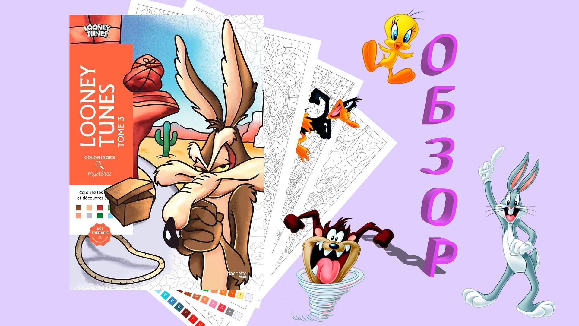 Обзор раскраски Looney Tunes, том 3 смотреть онлайн