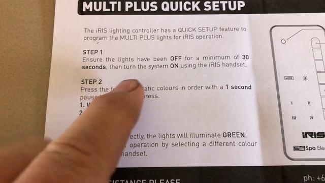 Iris Light Controller Spa Electrics MutiPlus light remote. How to program and set up reconnect. смотреть онлайн