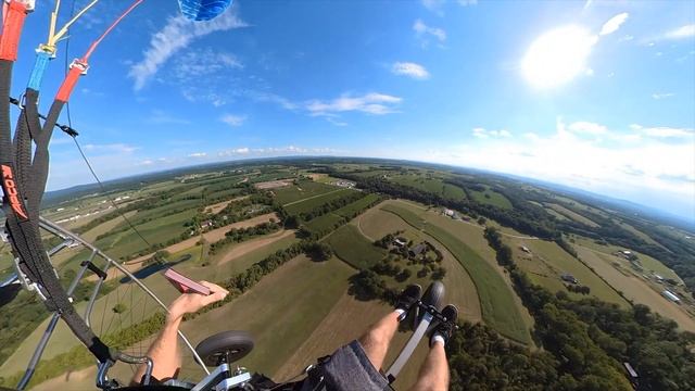 First flight with the pap trike and Polini Thor 303 смотреть онлайн